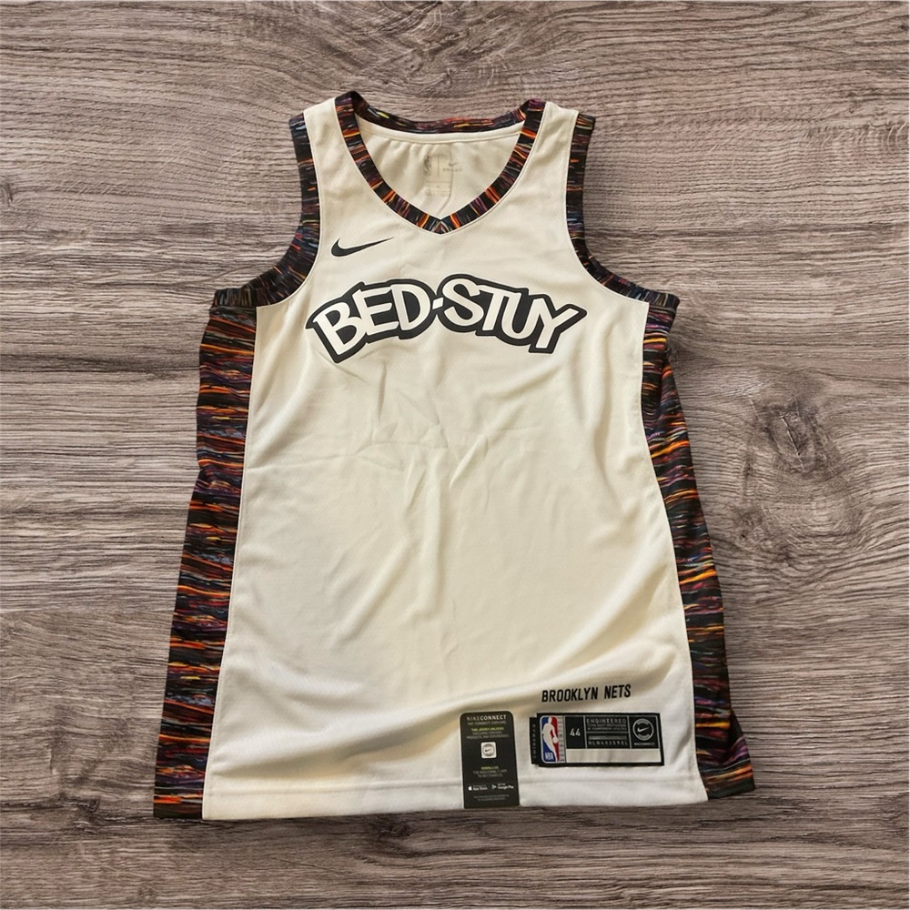 Brooklyn Nets Bed Stuy City Edition Basketball shirt jersey Blank White